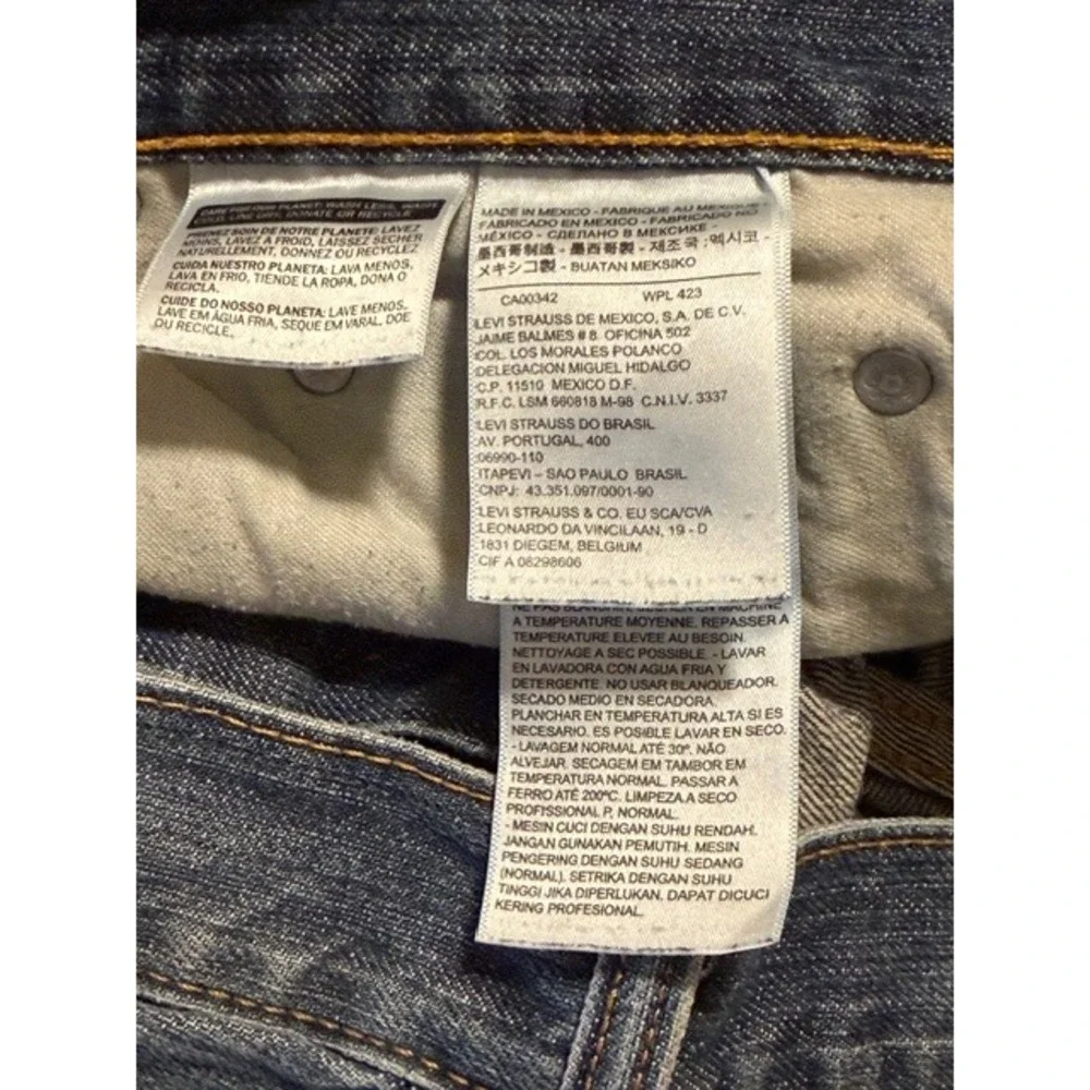 Levis 559‎ Relaxed Straight Jeans Mens 36x30 Blue Medium Wash Denim 00559-0442